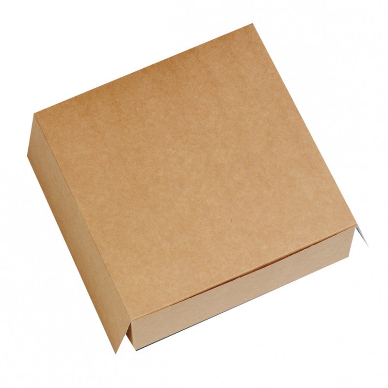 Boite patissière Kraft 250x250x80mmh - 100 pcs